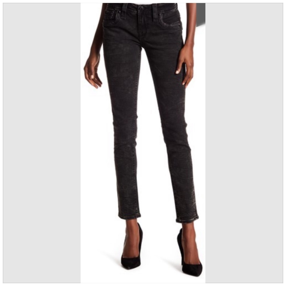 Rock Revival Metallic wrinkled Skinny Jeans 27 - Picture 4 of 8